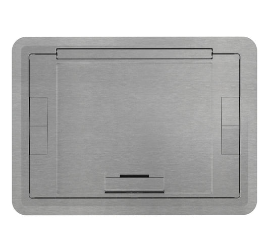 EFB6810CTCAA - Wiremold - Evolution EFB6810 Surface Style Cover with Floor Insert in Brushed Aluminum