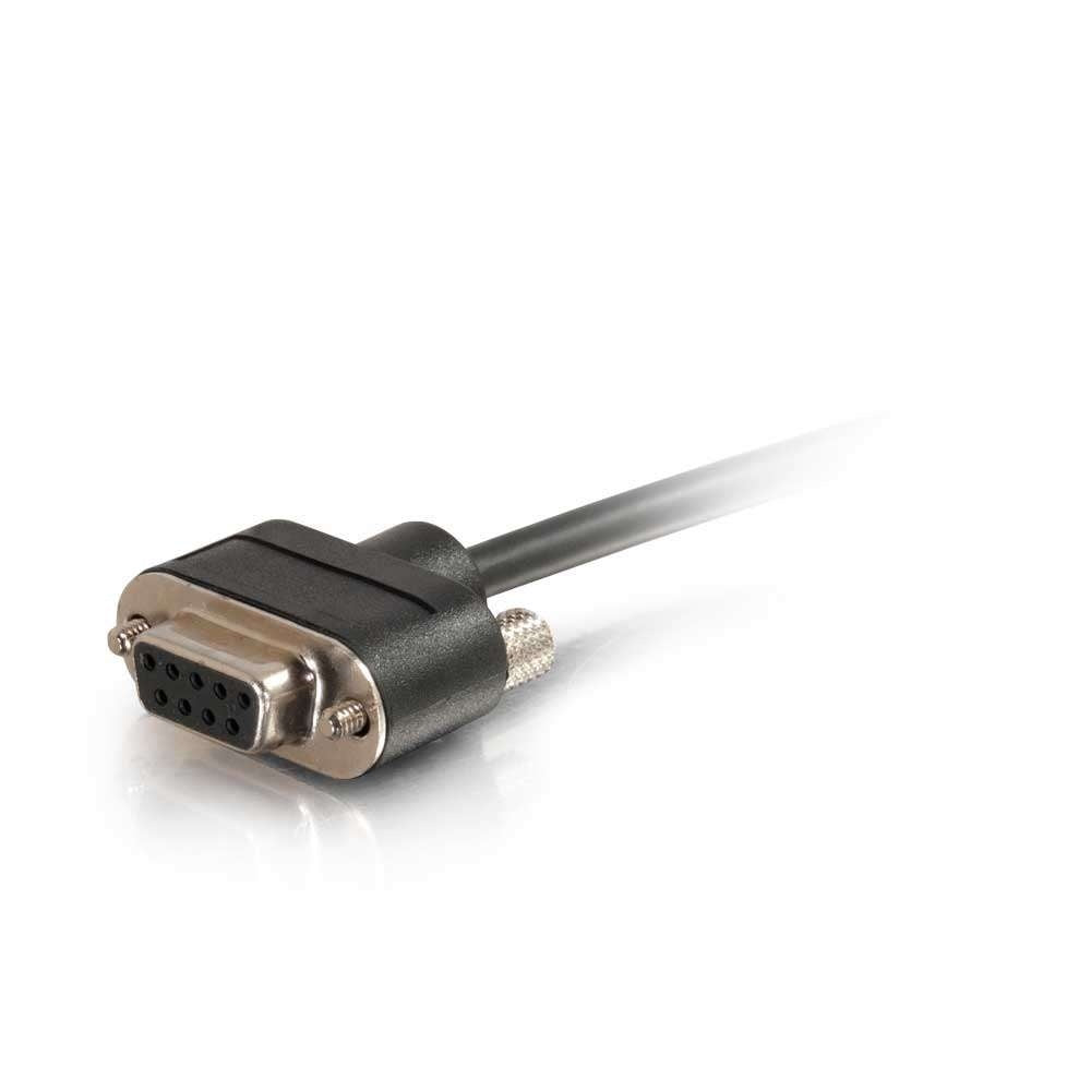 CG52175 - C2G - 6ft Serial RS232 DB9 Null Modem Cable with Low Profile Connectors F/F InWall CMG-Rated
