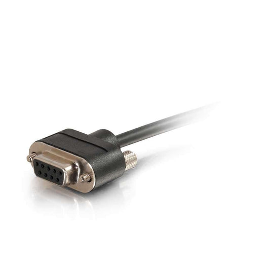 CG52174 - C2G - 3ft Serial RS232 DB9 Null Modem Cable with Low Profile Connectors F/F InWall CMG-Rated