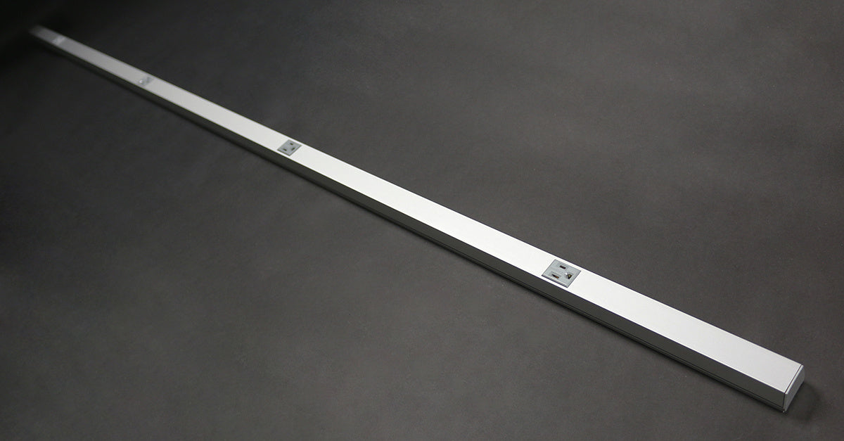 AL20GBA618TR - Wiremold - AL20GBA618TR Alumninum Tamper Resistant Plugmold Multioutlet System in Aluminum