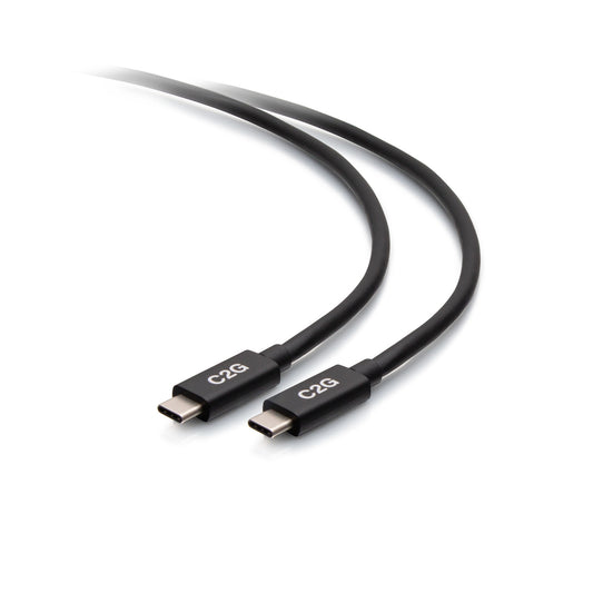 C2G28878 - C2G - 33ft (1m) USB-C Male to USB-C Male Cable 20V 5A USB4 40Gbps