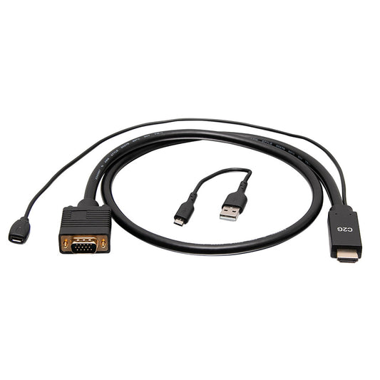 C2G41472 - C2G - 6ft (1.8m) HDMI to VGA Active Video Adapter Cable 1080p