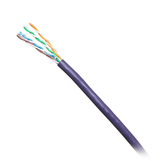 C2G56039 - C2G - 1000ft (304.8m) TAA Compliant Cat6 Bulk Unshielded UTP Ethernet Network Cable with Solid ConductorsRiser CMR-Rated Purple