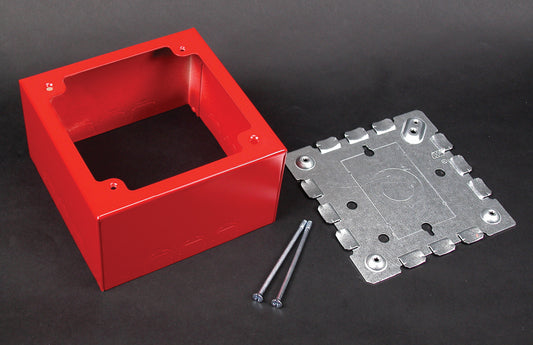R5753 - Wiremold - R5753 Extra Deep Alarm Device Box Fitting in Red