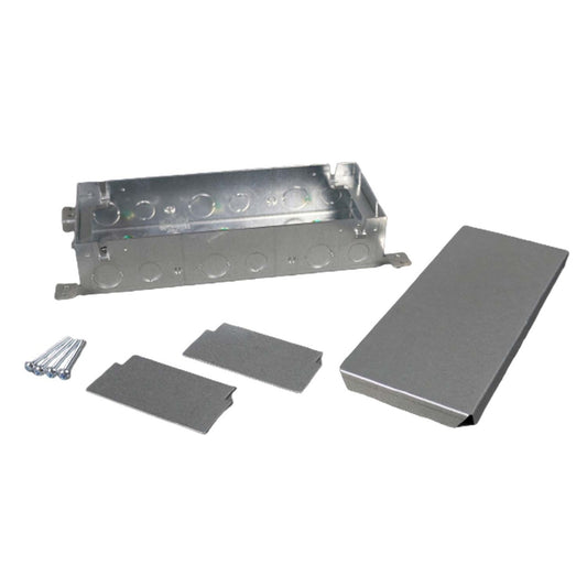 880M3 - Wiremold - 880M3 Omnibox Three Gang Shallow Steel Floor Box