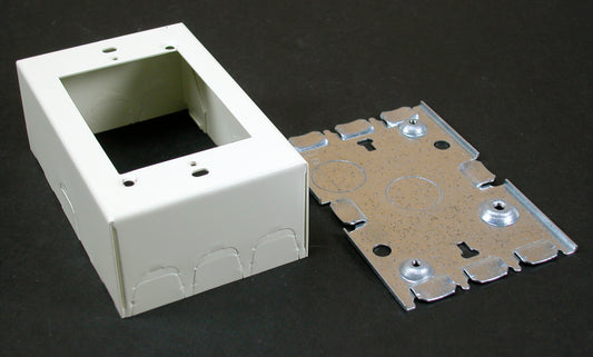 5748WH - Wiremold - 5748WH One Gang Switch and Receptacle Box Fitting in White