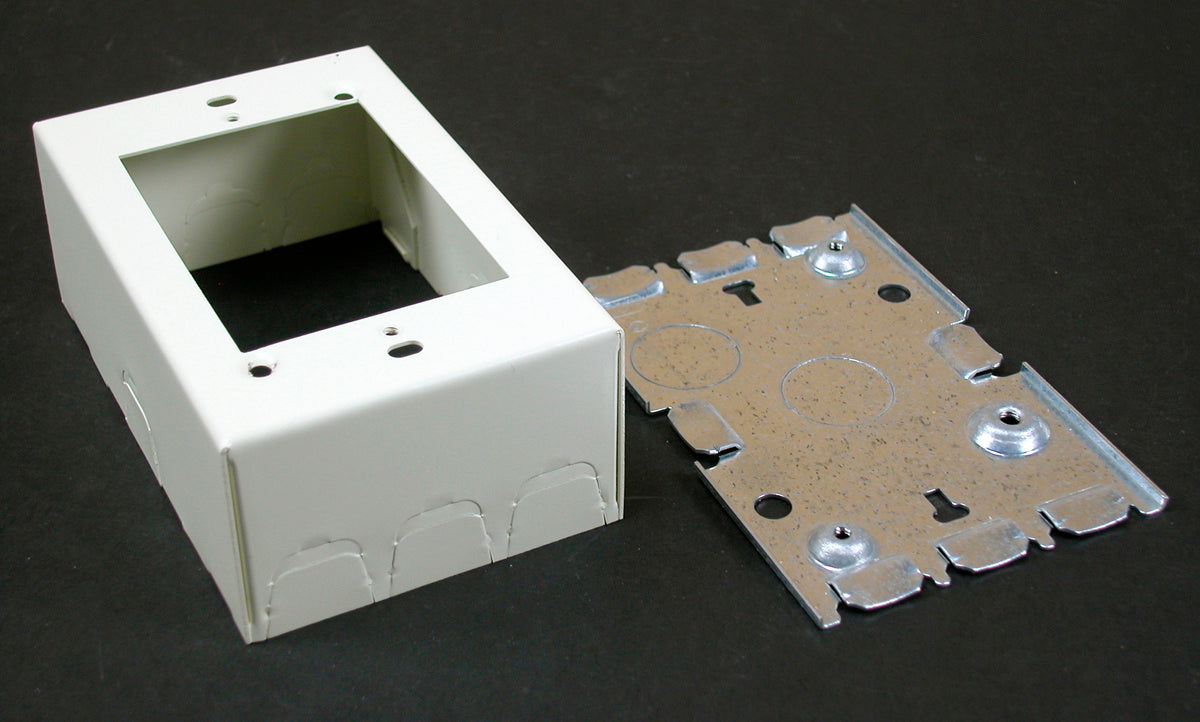 V5748 - Wiremold - V5748 One Gang Switch and Receptacle Box Fitting in Ivory