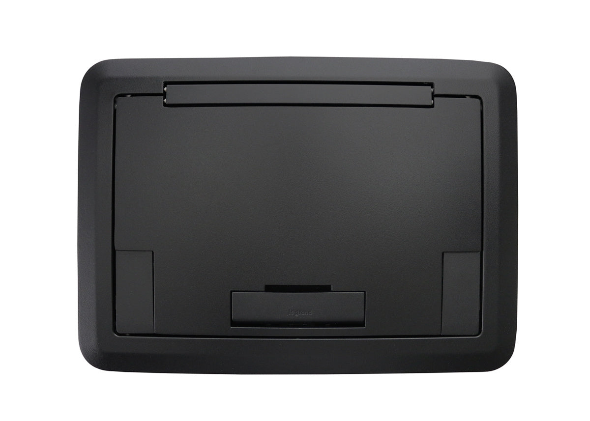 EFB45BTCBKTR - Wiremold - EFB45BTCBKTR Evolution EFB45 Floor Box Surface Style Cover with Solid Lid in Black