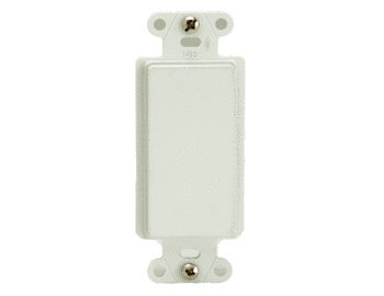 WP3410WH - On-Q - Blank Decorator Outlet Strap in White