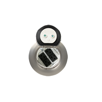 4ATCP4RSN - Wiremold - 4ATCP4RSN 4 inch Prewired Surface 4 Receptacle in Satin Nickel