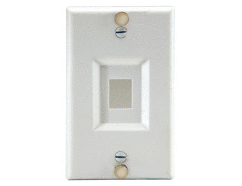WP3467WH - On-Q - Keystone Wall Phone Plate in White