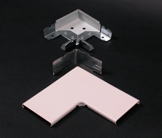 2411D-FW - Wiremold - 2411DFW 2400D Divided Flat Elbow Fitting in Fog White