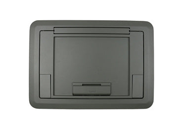 EFB45CTCGYTR - Wiremold - EFB45CTCGYTR Evolution EF45 Floor Box Surface Style Cover with Floor Insert in Gray