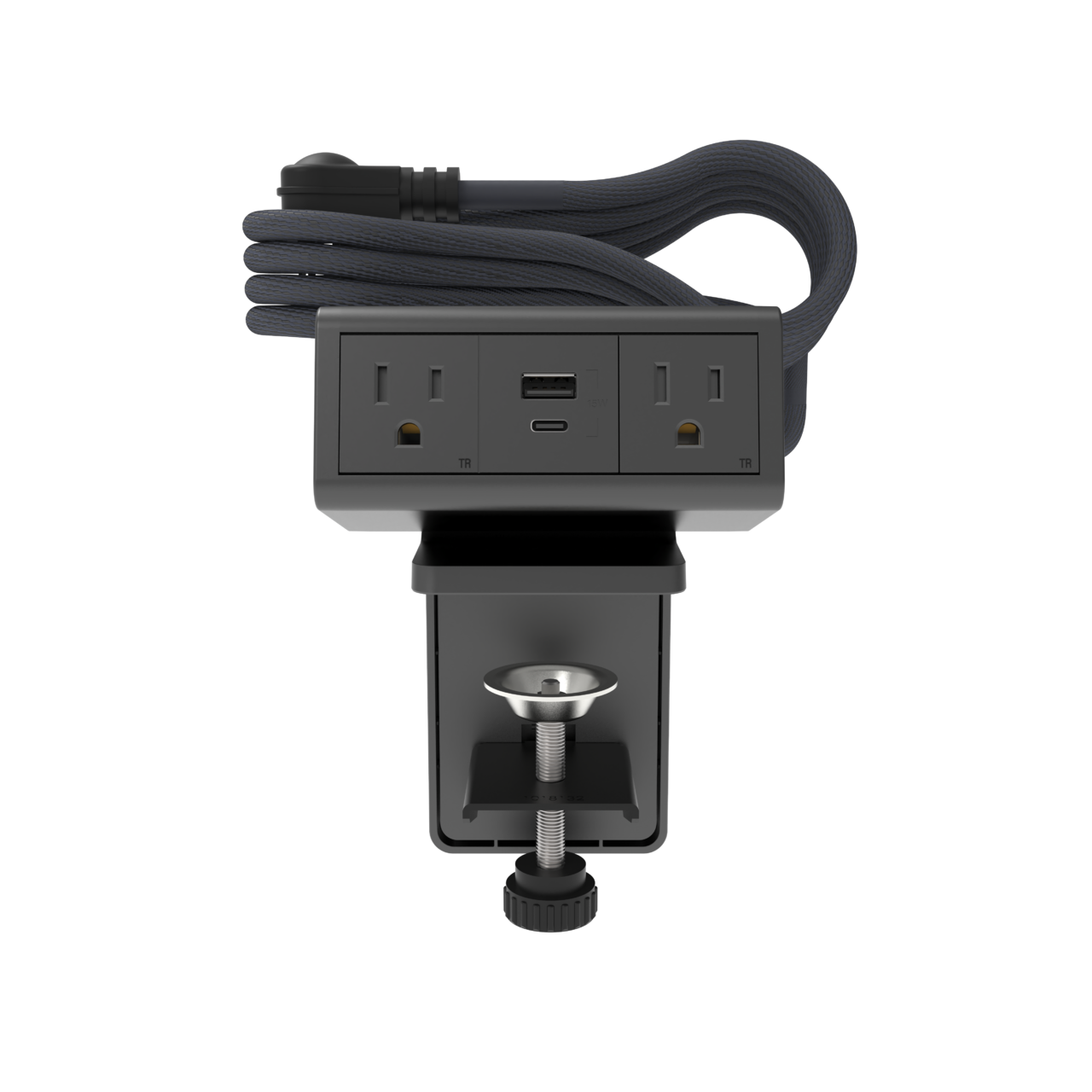 3-Cube-dash-Desktop-Power-Center-Graphite - Wiremold - dash 3Cube Desktop Power Center in Graphite