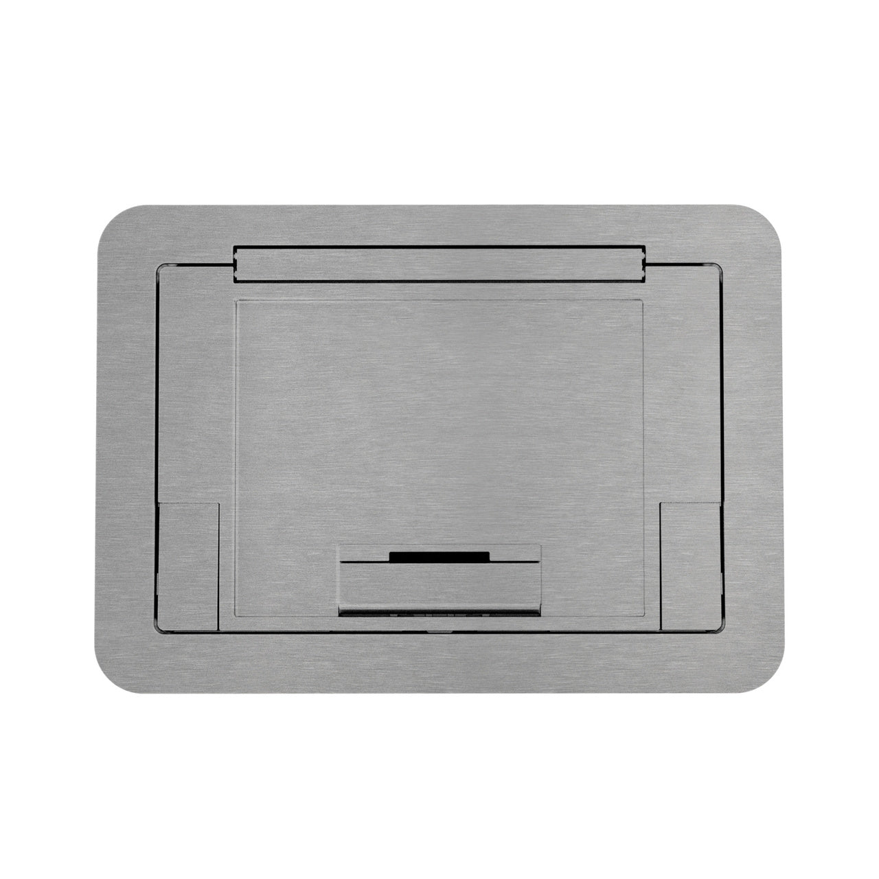 EFB45CTAA - Wiremold - Evolution EFB45 Flush Style Cover with Floor Insert in Brushed Aluminum