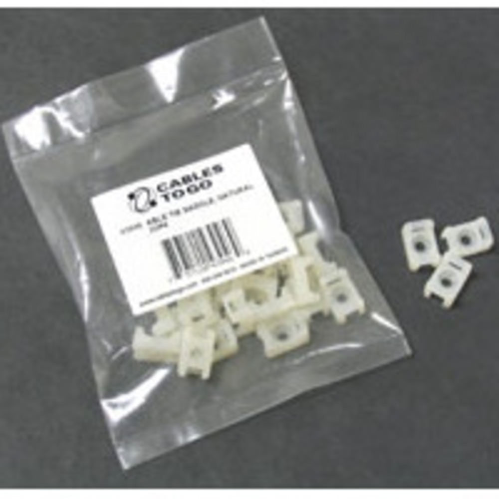 CG43046 - C2G - Cable Tie Saddle MultiPack 25 Pack