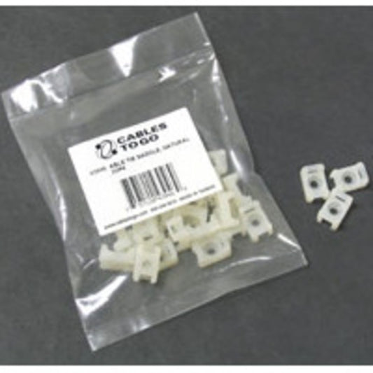 CG43046 - C2G - Cable Tie Saddle MultiPack 25 Pack