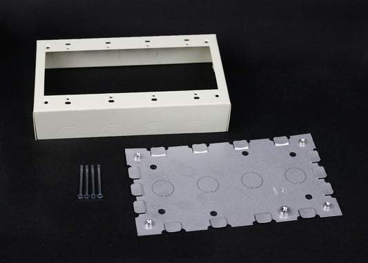 V5748-4 - Wiremold - V57484 Four Gang Switch and Receptacle Box Fitting in Ivory