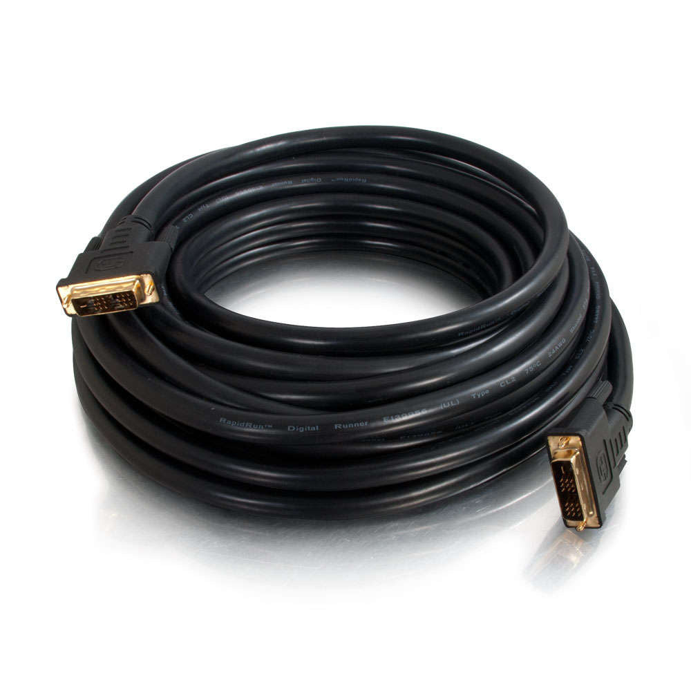 CG41231 - C2G - 10ft Pro Series Single Link DVI-D Digital Video Cable M/M InWall CL2-Rated