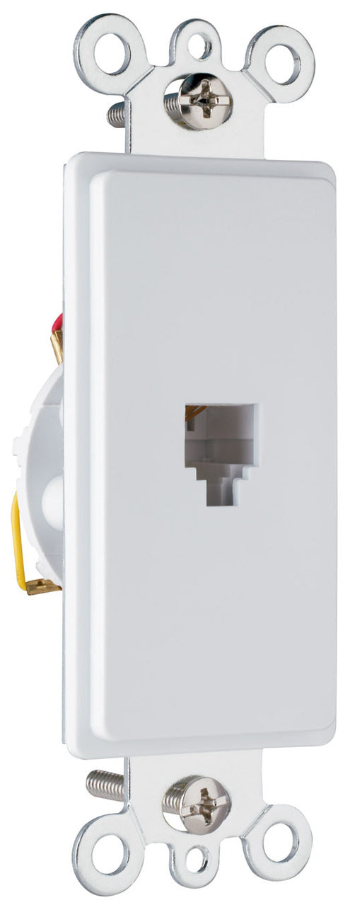 26TE14W - On-Q - Decorator Modular Jack in White