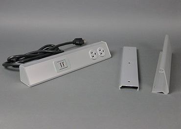TSAM1F0BK1U - Wiremold - TSAM1F0BK1U TableSource Table Box with BacksplashMounted in Black