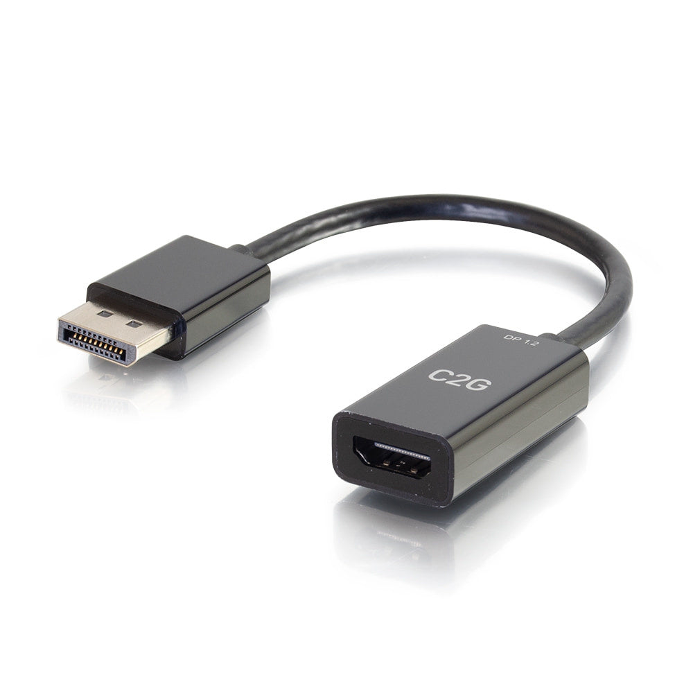 CG54431 - C2G - 8in DisplayPort Male to HDMI Female Passive Adapter Converter 4K 30Hz