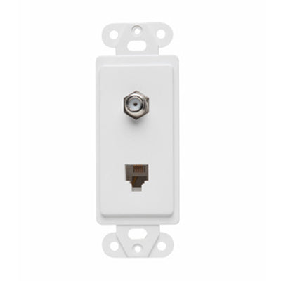 26TELTVWCC10 - On-Q - 2 Outlet Communication Device in White