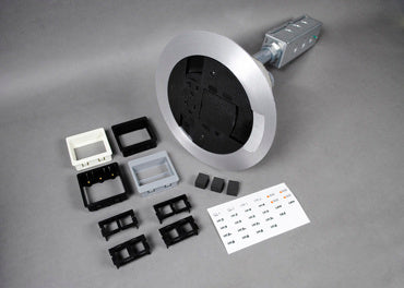 AV3CTCGY - Wiremold - AV3CTCGY AV3 PokeThru Finish Flange and Slide Holder in Gray