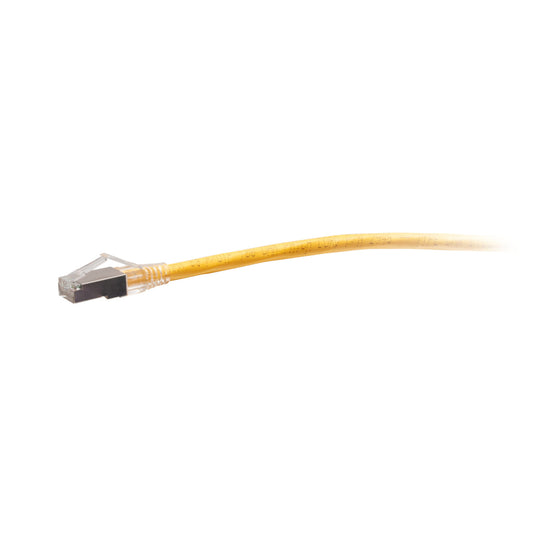 C2G43907 - C2G - 12ft (3.7m) TAA Compliant F-Series Cat6a Snagless Shielded STP Network Cable Yellow