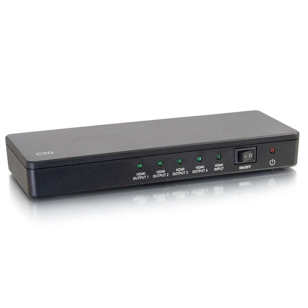 CG41058 - C2G - 4 Port HDMI Distribution Amplifier Splitter 4K 30Hz