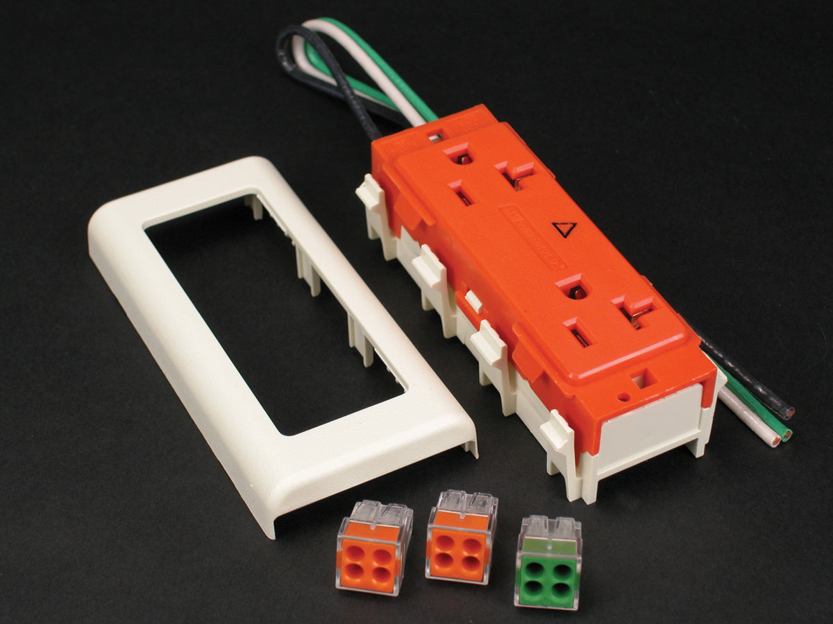 IG2427GT - Wiremold - IG2427GT 2400 20A Isolated Ground Duplex Receptacle Fitting