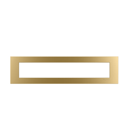 6-Cube-Brass-Trim-Plate - Wiremold - dash 6Cube Trim Plate in Bronze