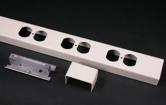 25DTP-B - Wiremold - 25DTPB 25DTP Steel TelePower Pole Cover in Ivory