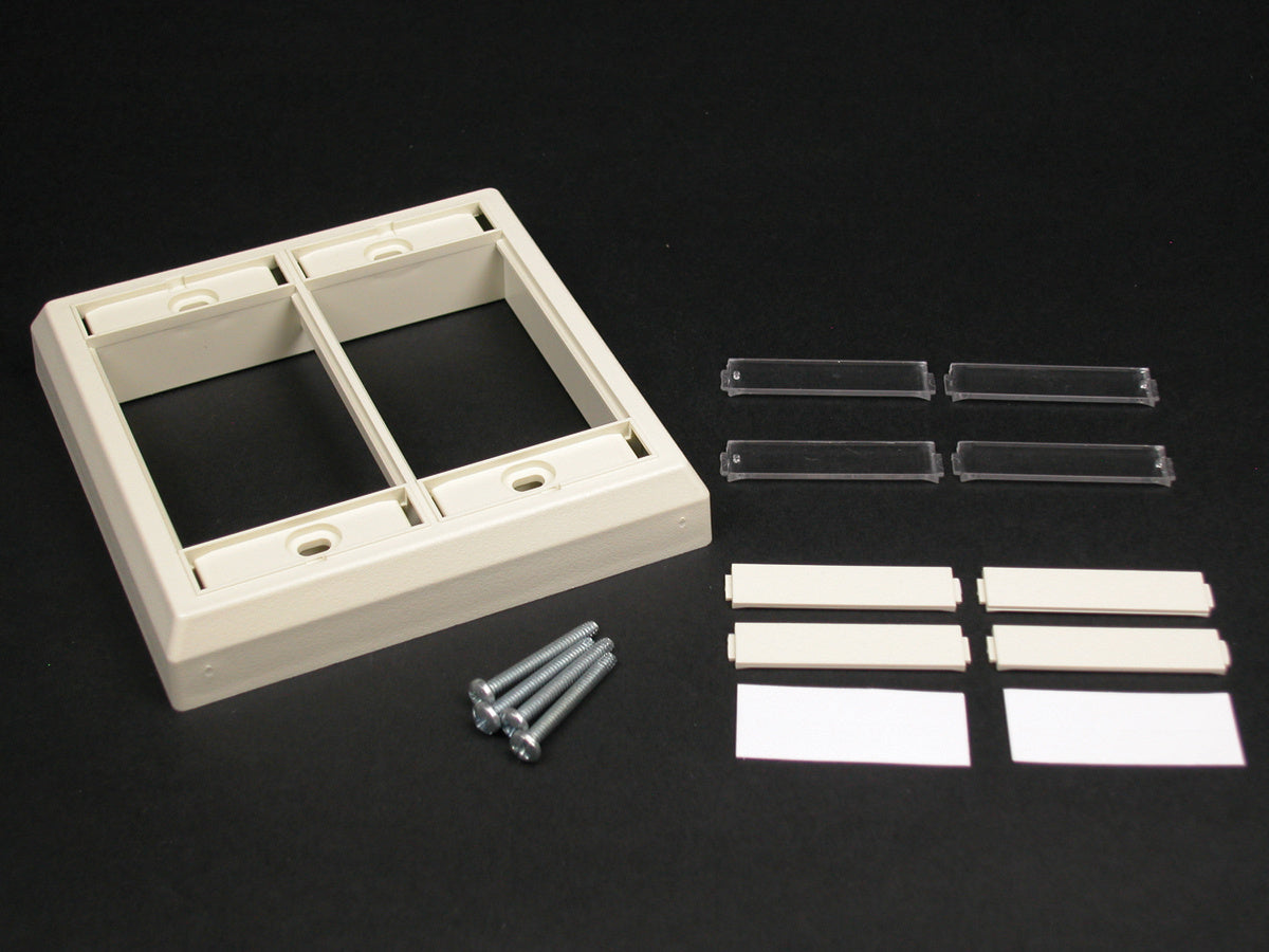 CM-DFP - Wiremold - CMDFP CM Two Gang Faceplate in Ivory