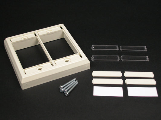 CM-DFP-WH - Wiremold - CMDFPWH CM Two Gang Faceplate in White