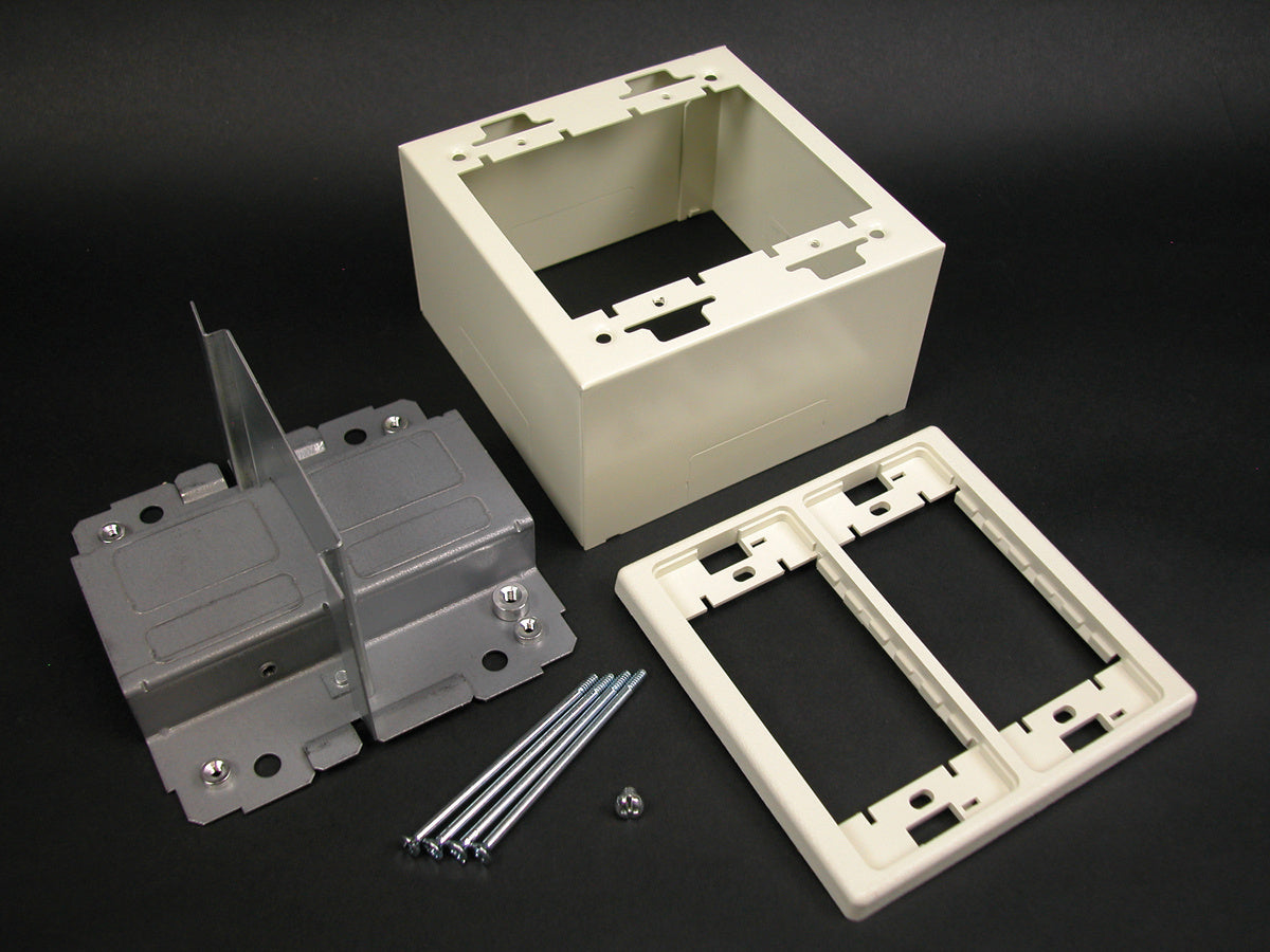 V2444D-2A - Wiremold - V2444D2A 2400D Divided Device Box Fitting in Ivory