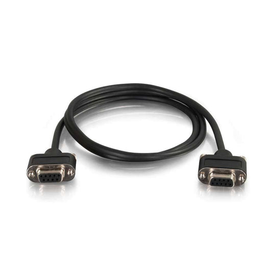 CG52148 - C2G - 6ft Serial RS232 DB9 Cable with Low Profile Connectors F/F InWall CMG-Rated