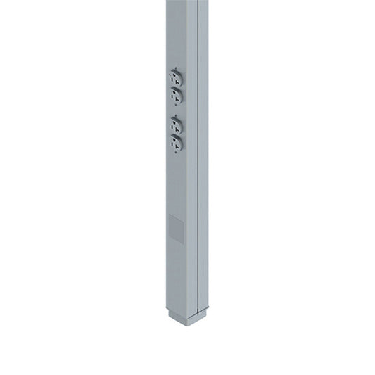 25DTP-4DWH - Wiremold - 25DTP4DWH Steel TelePower Pole with Dedicated and Isolated Ground in White