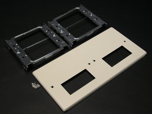 G4047-2RRXX - Wiremold - G40472RRXX 4047 Four Gang Cover With Two Rectangular Openings in Gray
