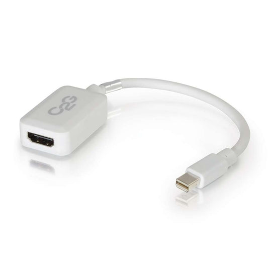 CG54314 - C2G - 8in Mini DisplayPort Male to HDMI Female Adapter Converter White