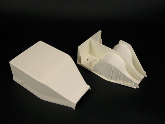 2310DFO - Wiremold - 2310DFO 2300 Radiused Divided Entrance End Fitting in Ivory