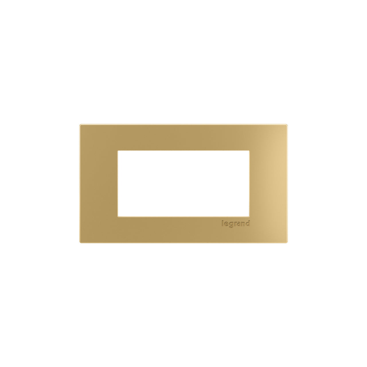 2-Cube-Brass-Trim-Plate - Wiremold - dash 2Cube Trim Plate in Bronze