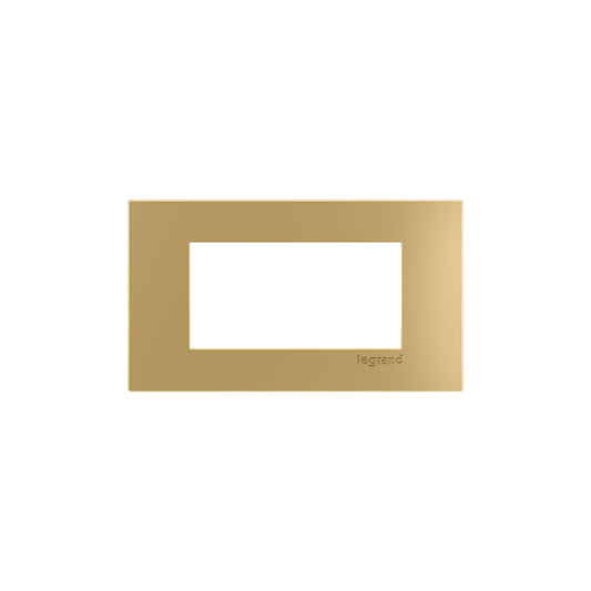 2-Cube-Brass-Trim-Plate - Wiremold - dash 2Cube Trim Plate in Bronze