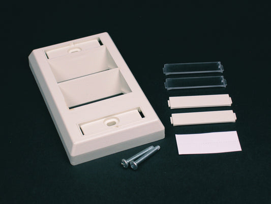CM-SAP - Wiremold - CMSAP CM One Gang Angled Faceplate in Ivory