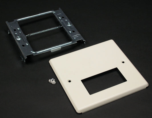 V4047RX - Wiremold - V4047RX 4047 Two Gang Cover Single Rectangular Opening in Ivory