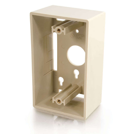 CG03838 - C2G - Single Gang Wall Box Ivory