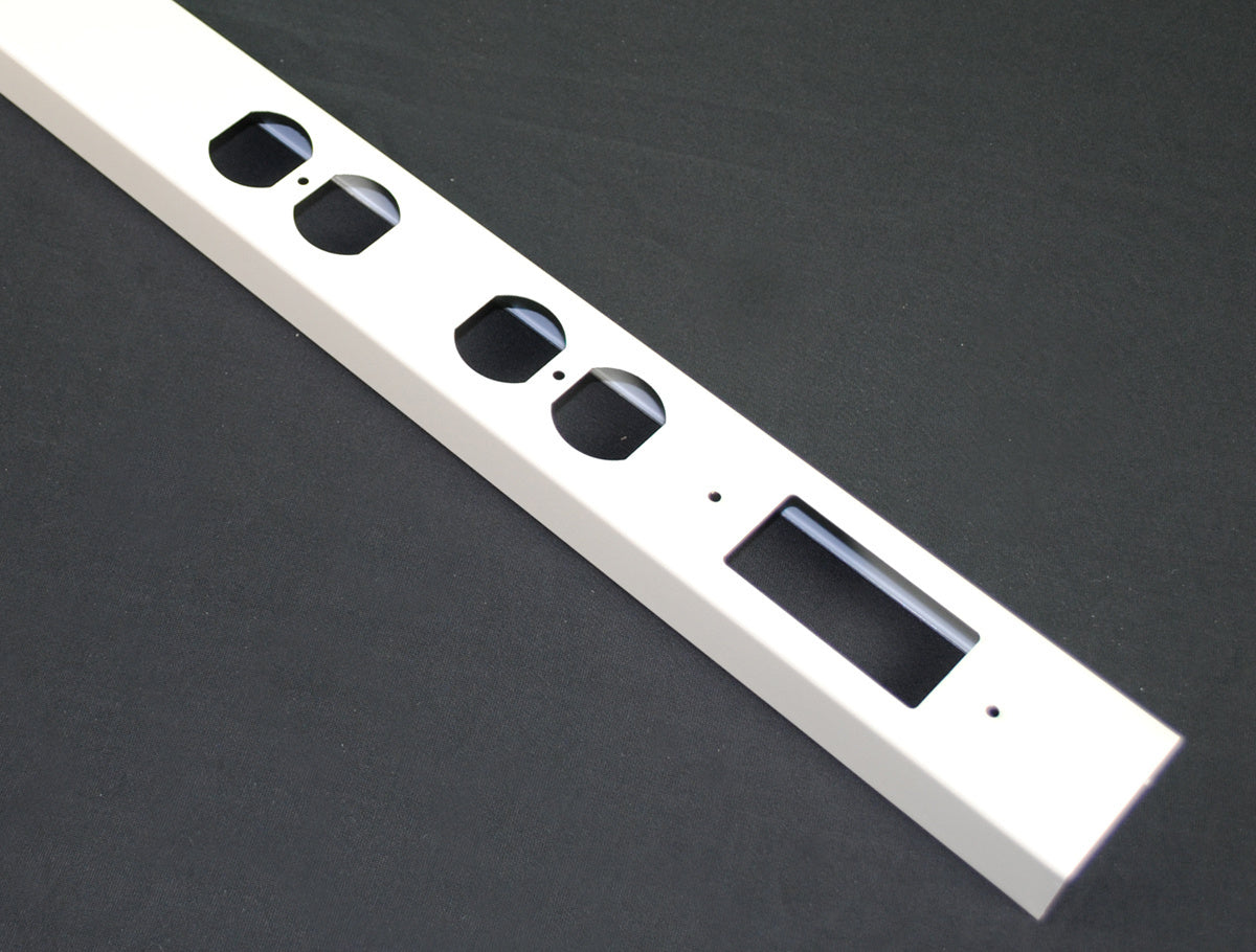 25DTP-L - Wiremold - 25DTP Steel TelePower Pole Cover in Ivory