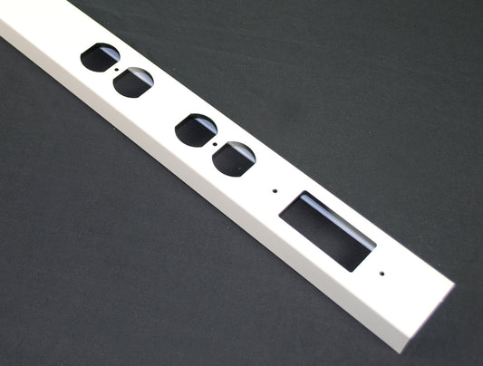 25DTP-L-WH - Wiremold - 25DTP Steel TelePower Pole Cover in White