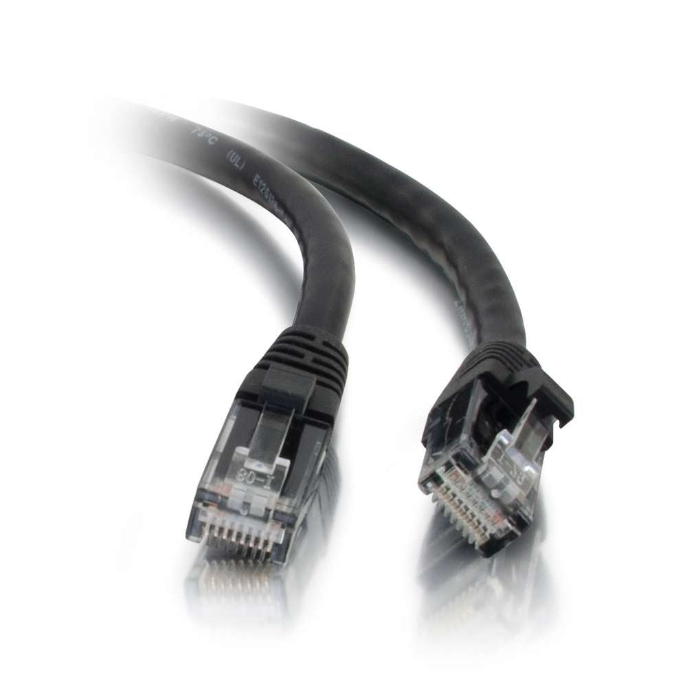 CG26969 - C2G - 1ft Cat5e Snagless Unshielded UTP Ethernet Network Patch Cable Black