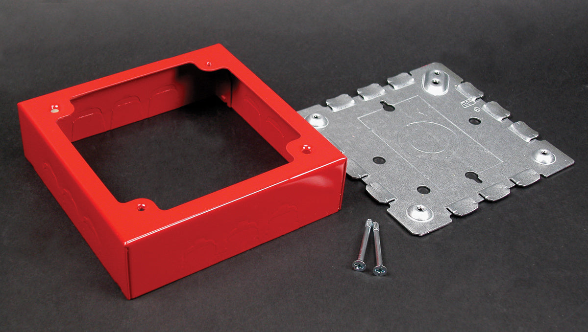 R5752 - Wiremold - R5752 Two Gang Alarm Device Box Fitting in Red